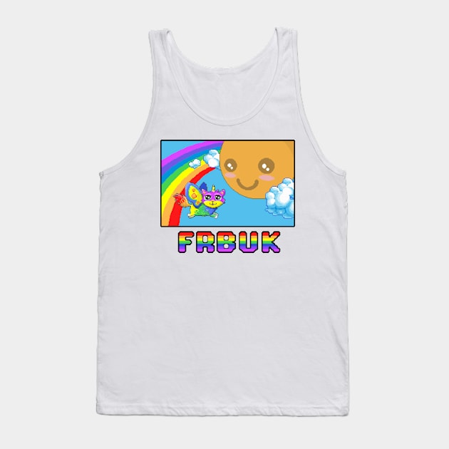 Fluffy Rainbow Butterfly Unicorn Kitty 16-Bit Tank Top by Resonate_Media